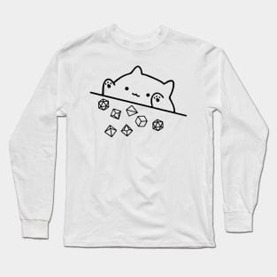 Cat Throwing Dice Long Sleeve T-Shirt